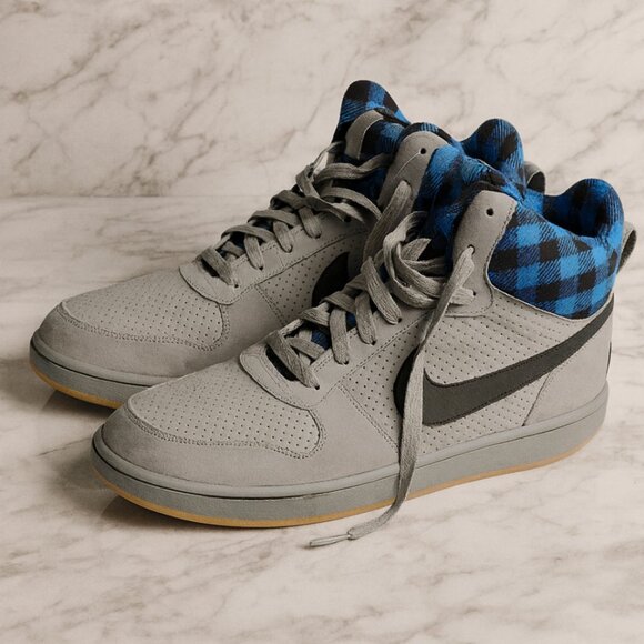 Nike Other - Nike Men’s 10.5 Court Borough Gray and Blue Sneakers